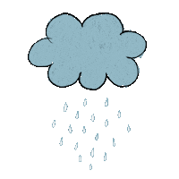 alinnerodrix rain cloud storm chuva Sticker