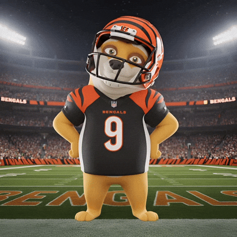 Posing Cincinnati Bengals GIF by Doge Pound