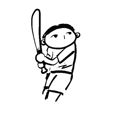 seenaang giphyupload baseball seenaang animation seenaang studio Sticker