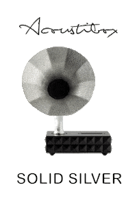 Solid Silver Sticker by Acoustibox