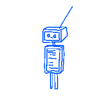 Illustration Robot Sticker by Tinkertank