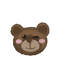 Bear Kiss Sticker
