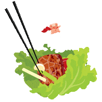 samgyupontheway food cravings kbbq samgyupsal Sticker
