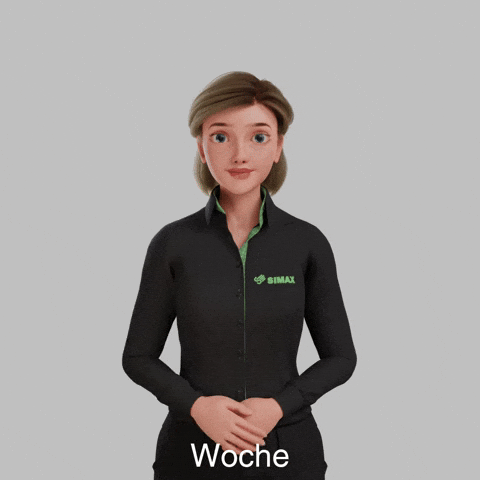 Avatar Gebärdensprache GIF by Sign Time - SiMAX