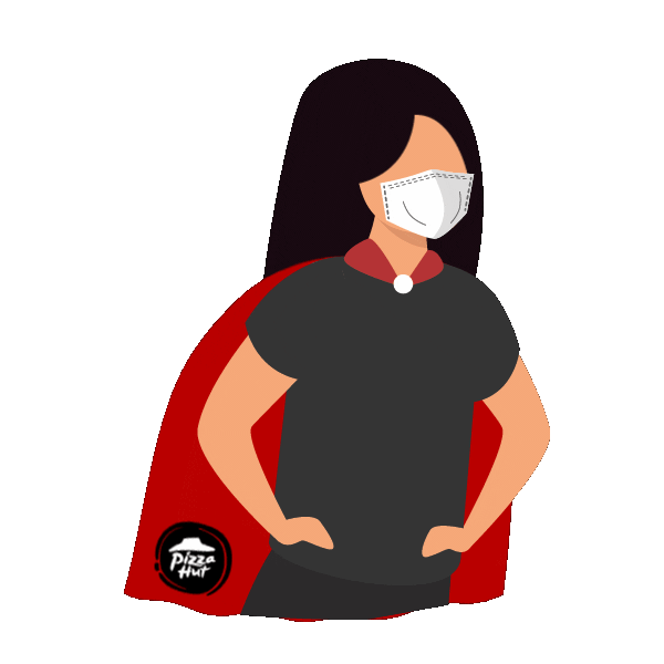 Stay Home Super Hero Sticker by Pizza Hut Malaysia