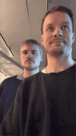 gomorgenradio giphyupload andreas dont look mikkel GIF