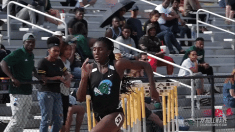 track & field wave GIF by GreenWave