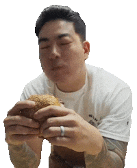 Jae Lee Burger Sticker by foodbabyny