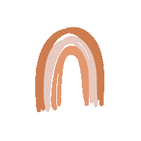 madebymorganco pink sticker rainbow orange Sticker