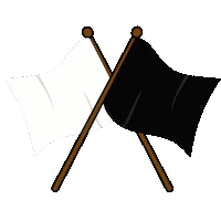 Black And White Fight Sticker