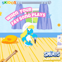 PlaySkidos singer songs smurfs smurfette GIF