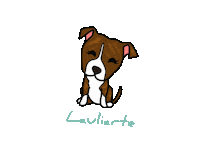 Lauliarte Dibujo Art Draw Navidad Perro Dog Mascota Kaway Adorable Sticker