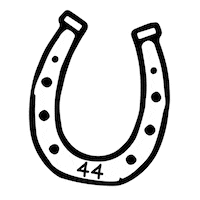 Goodluck Horseshoe Sticker by Taylor Reeve