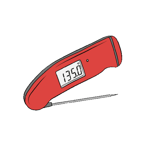 Pork Butt Cooking Sticker by ThermoWorks