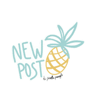 pinella_pineapple new new post post pineapple Sticker