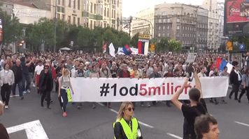 Thousands Protest in Anti-Government Marches in Serbia