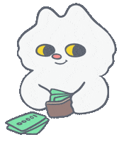 Flexing Show Me The Money Sticker by Snooze Kittens