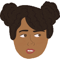 Black Girl Sticker by Queenbe