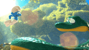 Scared Papa Smurf GIF by Nickelodeon