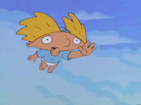 flying hey arnold GIF