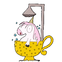 Water Unicorn Sticker by Moepsel