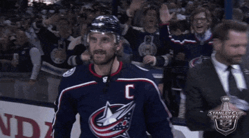 2019 stanley cup playoffs hello GIF by NHL