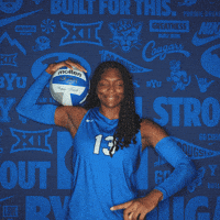 Ncaa Volleyball Go Cougs GIF by BYU Cougars