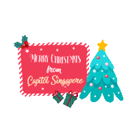 capitolsingapore christmas merry christmas chijmes capitol singapore Sticker