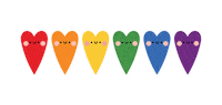 Gay Pride Sticker by Ottavia Baldi / @bisc_otti