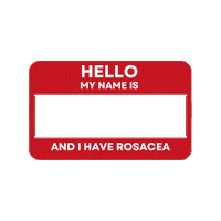 talontedlex red face rosacea skin positivity real skin Sticker