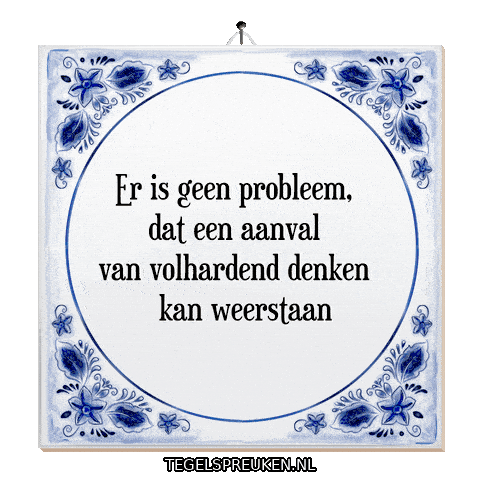 Humor Focus Sticker by Tegelspreuken.nl