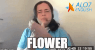 flower total physical response GIF by ALO7.com