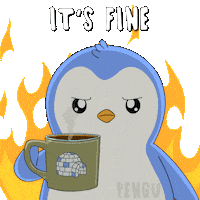Its Okay Burn Sticker by Pudgy Penguins