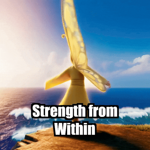 Strength Wisdom GIF by BuddhaFlyJourney
