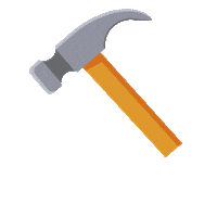 gif artist hammer Sticker by Blauw Gras