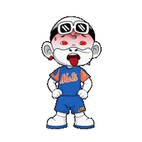 Nervous New York Mets Sticker by Zhot
