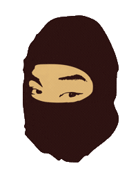 Mask Ninja Sticker by DJ John Vincent