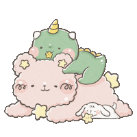 yufish star night bear dragon Sticker