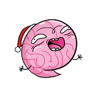 Christmas Brain Sticker