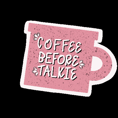 radlittleletters giphygifmaker giphygifmakermobile happy coffee cup GIF