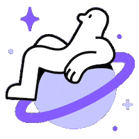 Space Star Sticker by Melio