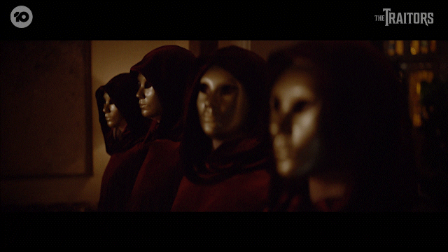 Mystery Masks GIF by The Traitors Australia