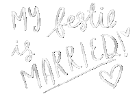 Just Married Wedding Sticker