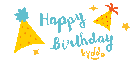kyddo_official giphyupload happy birthday kids happybirthday Sticker