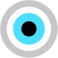 Eyes Look Sticker by Vibes Art