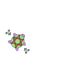Turtle Sticker by Bonitour