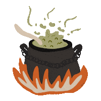 Halloween Fire Sticker