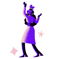 Star Happy Dance Sticker by Opposition