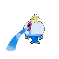 bloody_roger water monster font fountain Sticker