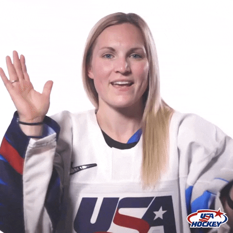 USAHockey giphygifmaker hockey usa clapping GIF